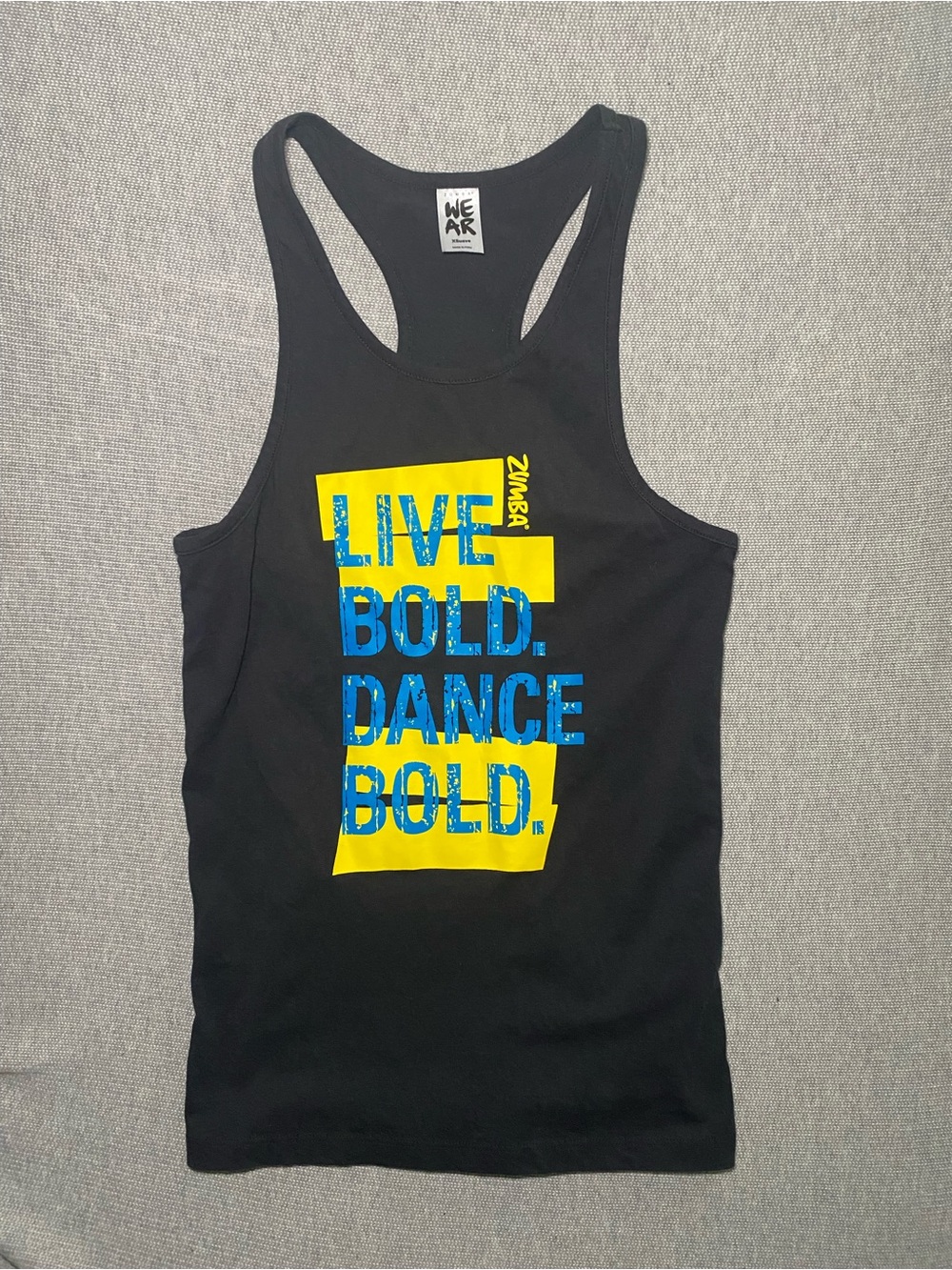 ZUMBA LIVE BOLD DANCE BOLD RACERBACK TANK SIZE XS